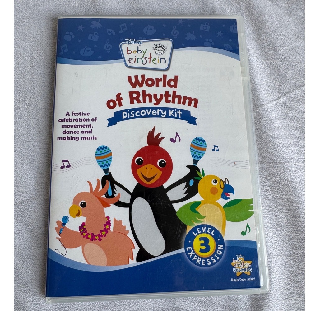 Disney Baby Einstein World of Rhythm Discovery Kit Level 3‎ DVD and Music CD Set
